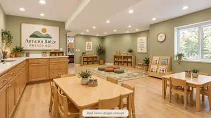 Planned Autumn Ridge Preschool classroom concept