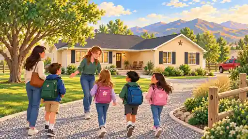School-age children at Autumn Ridge Kids Club