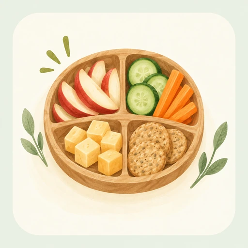 Illustration representing wholesome Summer Club meals and snacks